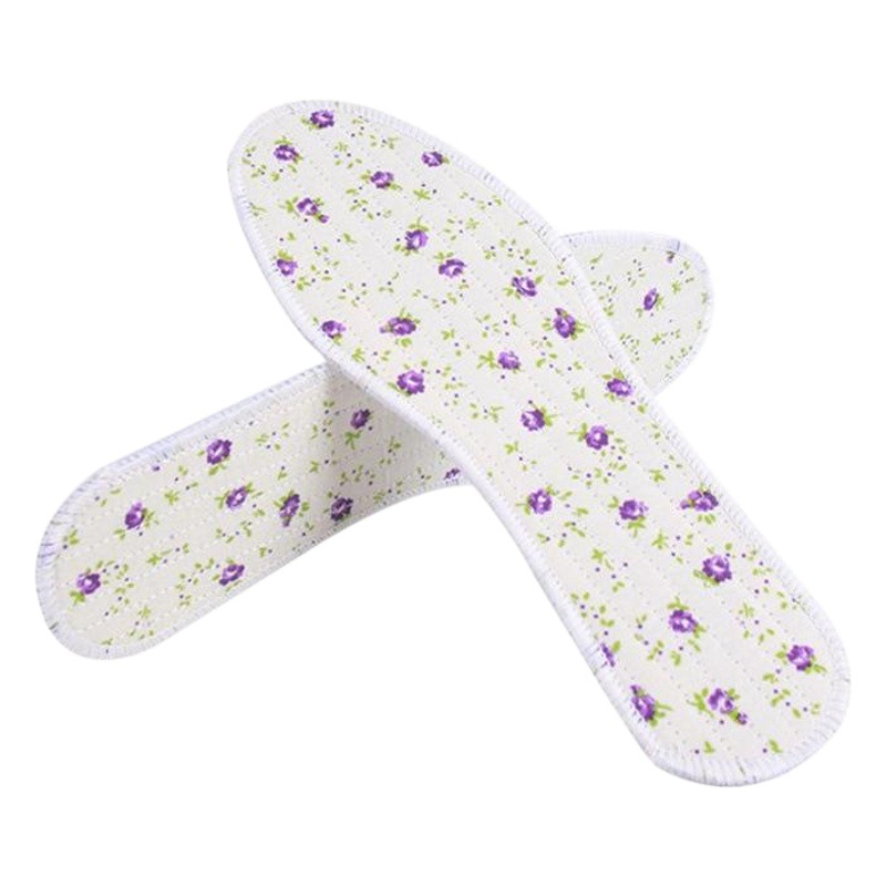 Factory wholesale small flower cloth deodorant insole deodorant sweat-absorbent breathable floral Four Seasons sports comfortable men's and women's shoes