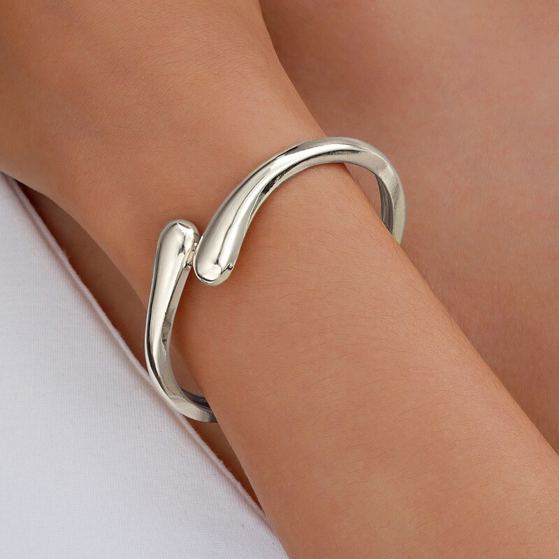 欧美跨境爆款夸张ins小众设计感金属光面手镯几何个性手饰braclet|undefined