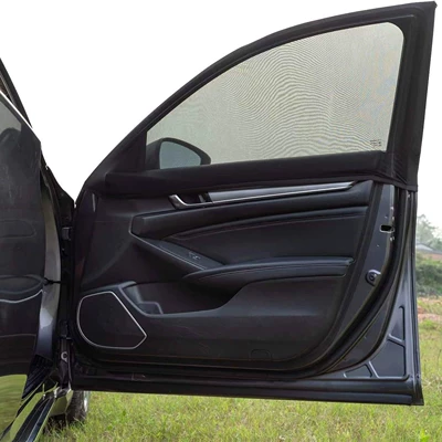 Universal Retractable Camping Car Front Side Curtain Super Elastic Mesh Window Sunshade Curtain Cover Car Sunshade