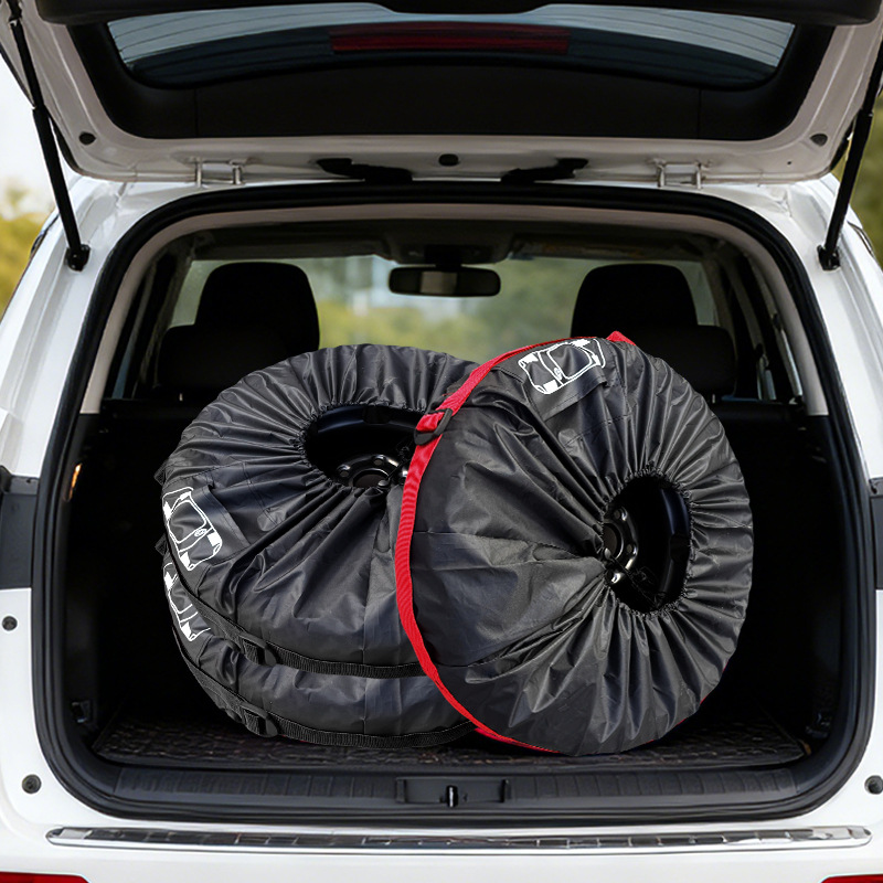 Cross-Border Car Tire Cover Windproof Hook Universal Tire Cover 190t Polyester Taffeta Sun Protection Waterproof Spare Tire Cover