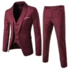 Two buckle wine red