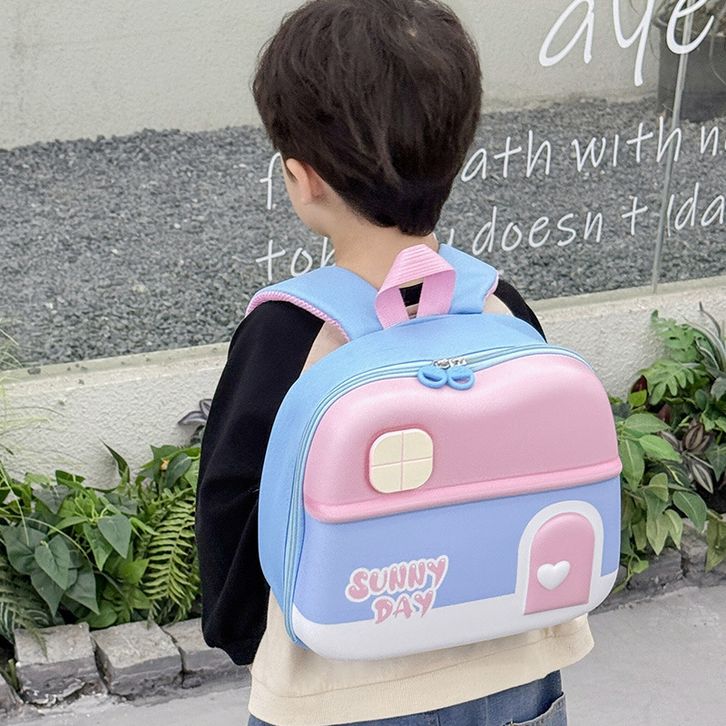 Nueva luz flash mochila de niños mochila de cáscara dura mochila de dibujos animados para niños de 2 - 6 años de edad mochila de jardín de infantes ligera