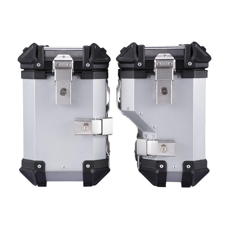 Hot-Selling 28L35L Large-Capacity Corner-Protected Aluminum Alloy Side Box, Universal Waterproof and Anti-Collision Travel Motorcycle Tail Box