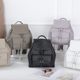in stock Backpack Niche Design Simple All-match Drawstring Solid Color Casual Backpack