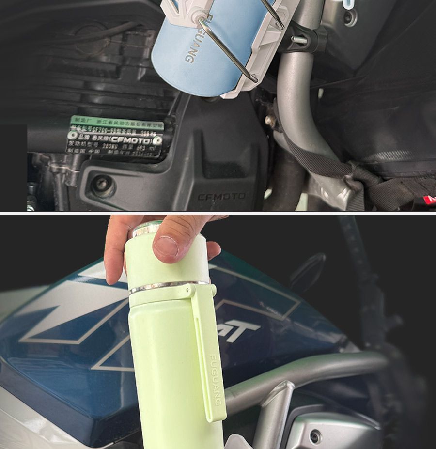 Adaptive Motorcycle Water Cup Holder Electric Vehicle Scooter Universal Water Bottle Holder Automatic Compression Water Bottle Holder Riding