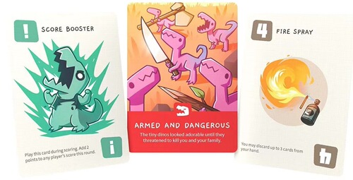 English version of Happy Little Dinosaurs Happy Little Dinosaurs chess and card strategy board game card