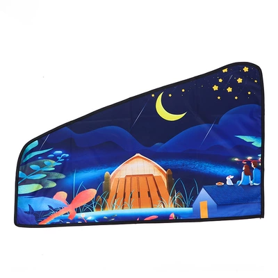 Car curtains Curtain Car Sun Protection - night-sky-front-arc-7549cm