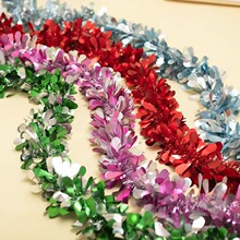 定制水滴款拉花彩条毛条国庆中秋装饰彩带生日婚礼主卧婚房布置