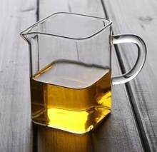 厂家批发玻璃公道杯耐高温玻璃分茶器小号250ml玻璃茶海茶道配件