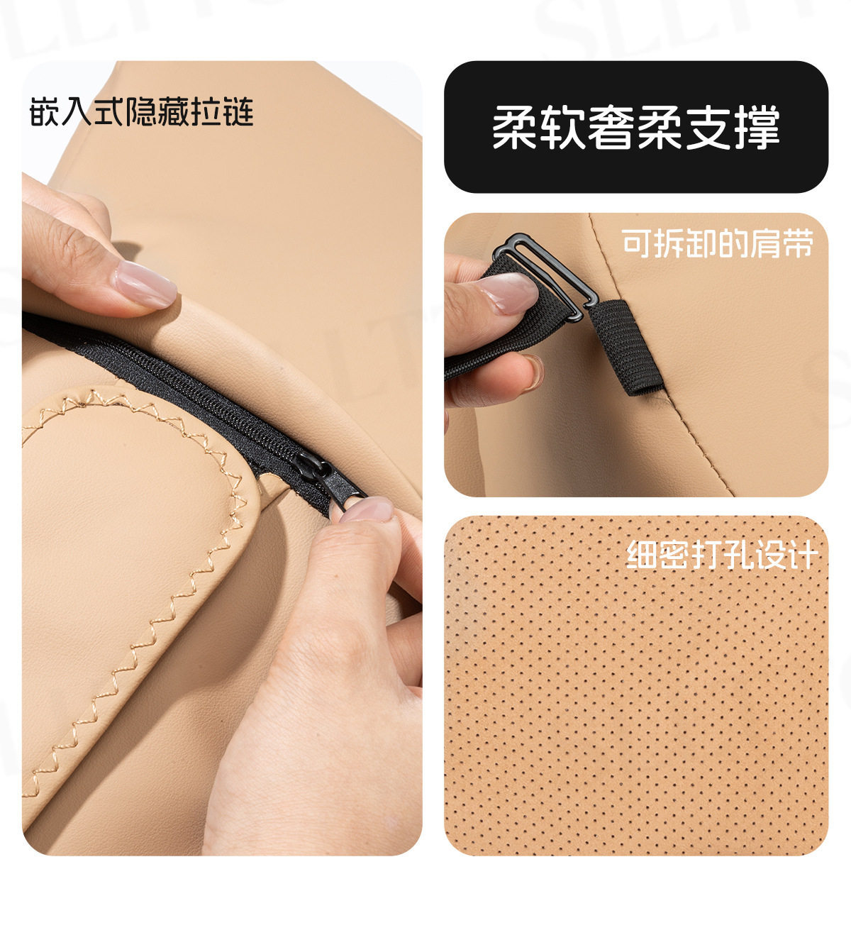 5D dual-core 2026 new model Maybach car headrest neck pillow, in-car cushion, high-end driver's headrest