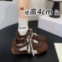 秋季新款平底复古风阿甘鞋