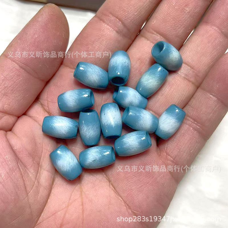 新款大孔桶珠串珠DIY服装辅料包链鞋绳珠手串项链泳衣饰品配件珠|undefined
