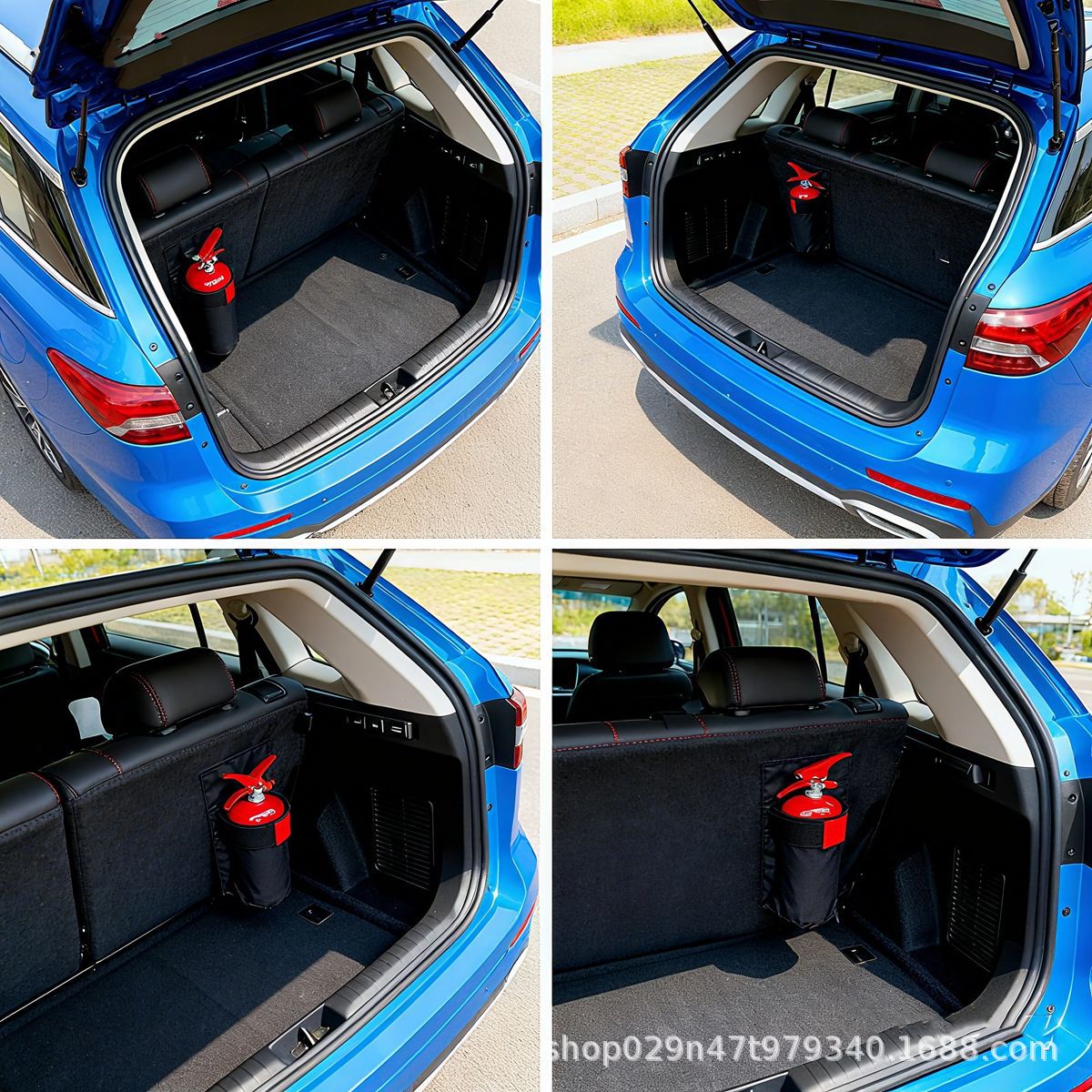 Storage bag with velcro, clips included