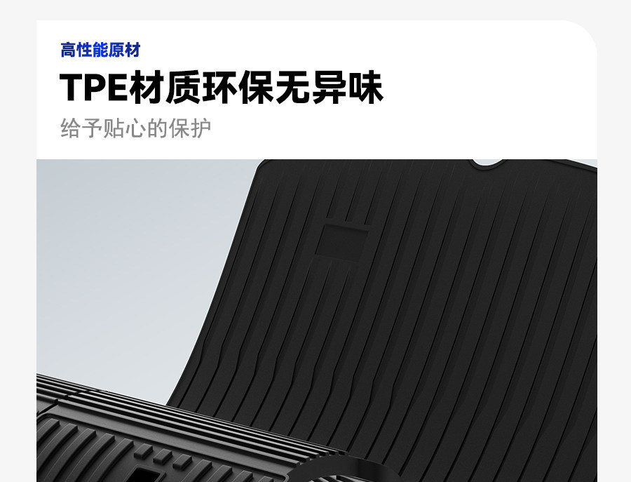 Suitable for Tesla's New Version of Model Y/3, Trunk Backrest Integrated Mat, Front and Rear Trunk Mats, Full Surround Tail Mat