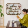墙上壁挂式实木收纳多宝阁