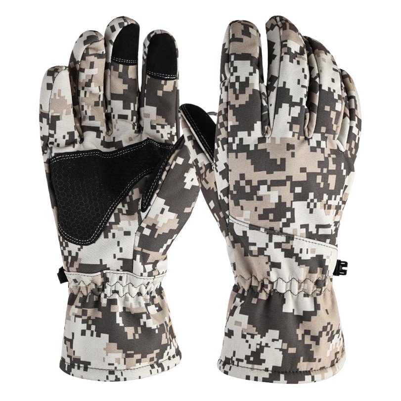 Guantes de esquí transfronterizos de invierno para hombres deportes al aire libre impermeable a prueba de viento cálido forro polar engrosada pantalla táctil equitación femenina