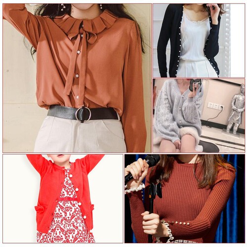 Manufacturer Direct Sale Pearl Shirt Buttons Round Buttons Women's Sweater Chiffon Shirt Clothing Decorative Buttons Small Buttons