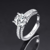 Elite wedding ring for beloved, classic jewelry, one carat, wholesale