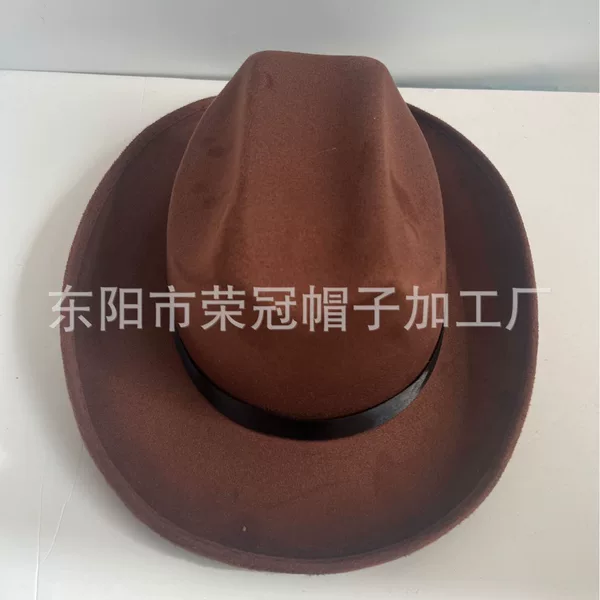 Cross-border EVA composite suede Denim hat brown suede hat children's holiday hat