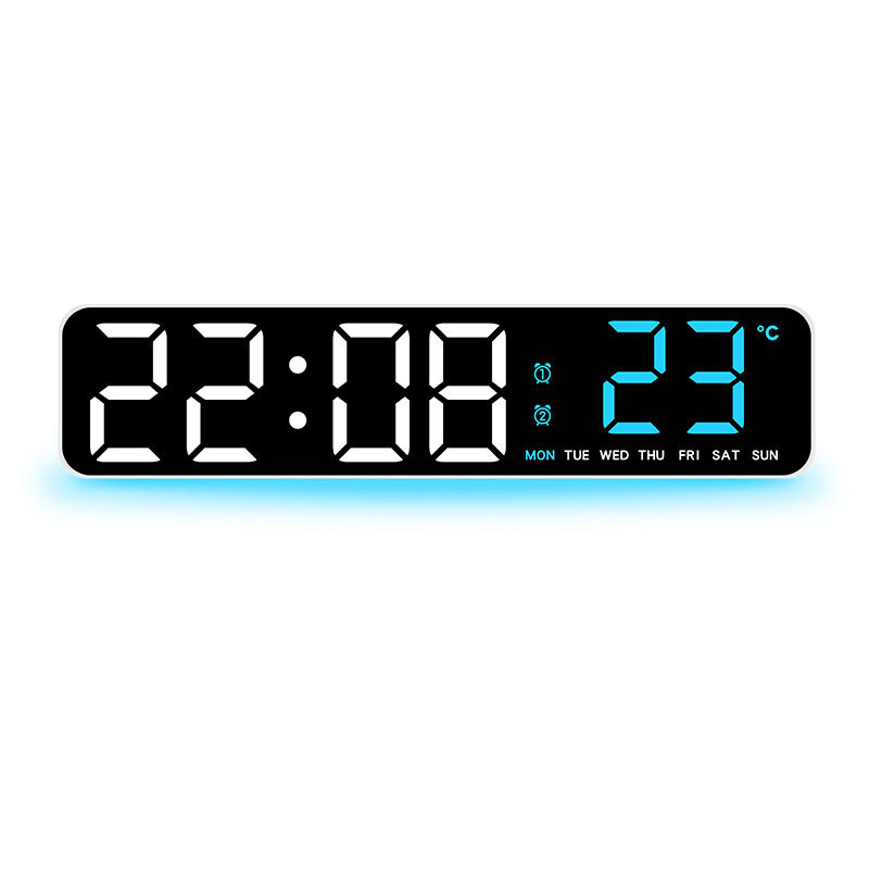 网红创意时间显示器led数字时钟电子表台式桌面摆件夜光静音2811|undefined