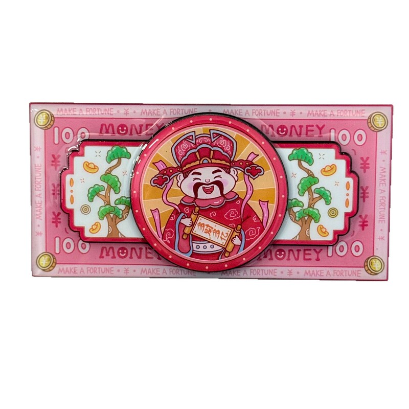 马年冰箱贴国潮创意冰箱贴磁吸贴文创工艺品祝福新年财神爷冰箱贴|undefined