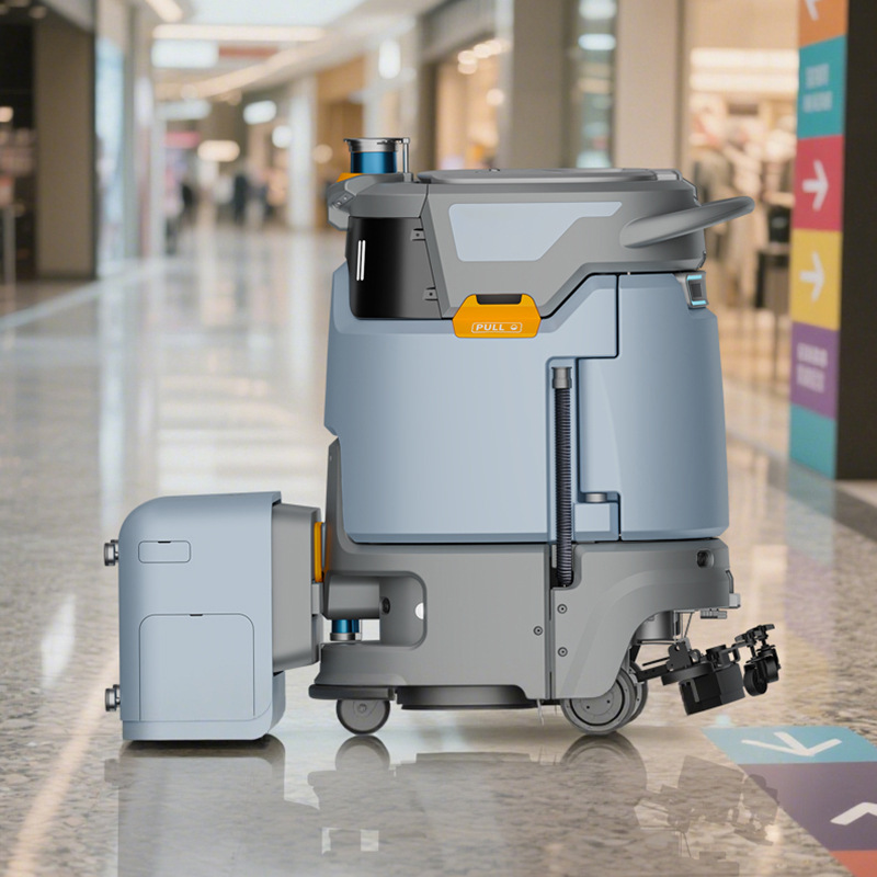 工业用工厂扫地洗拖商用智能清洁机器人商场车间全自动大型洗地机