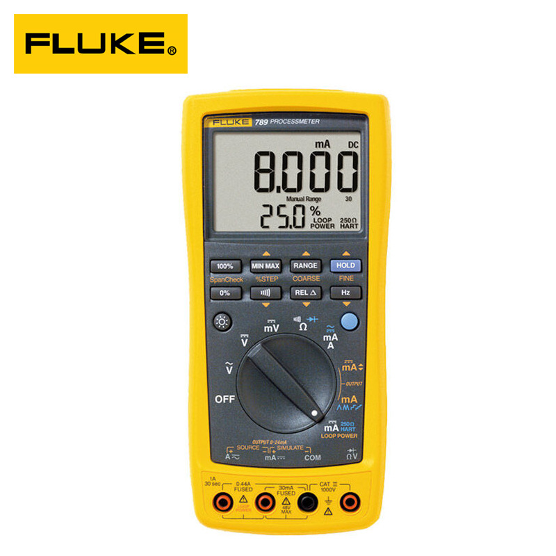 福禄克FLUKE787B过程万用表毫安信号发生器模拟信号源回路校验仪