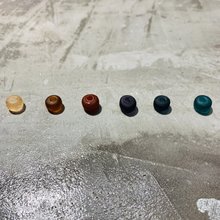 进口尼泊尔老琉璃散珠算盘珠隔珠桶珠编珠大孔手链文玩配饰 DIY材