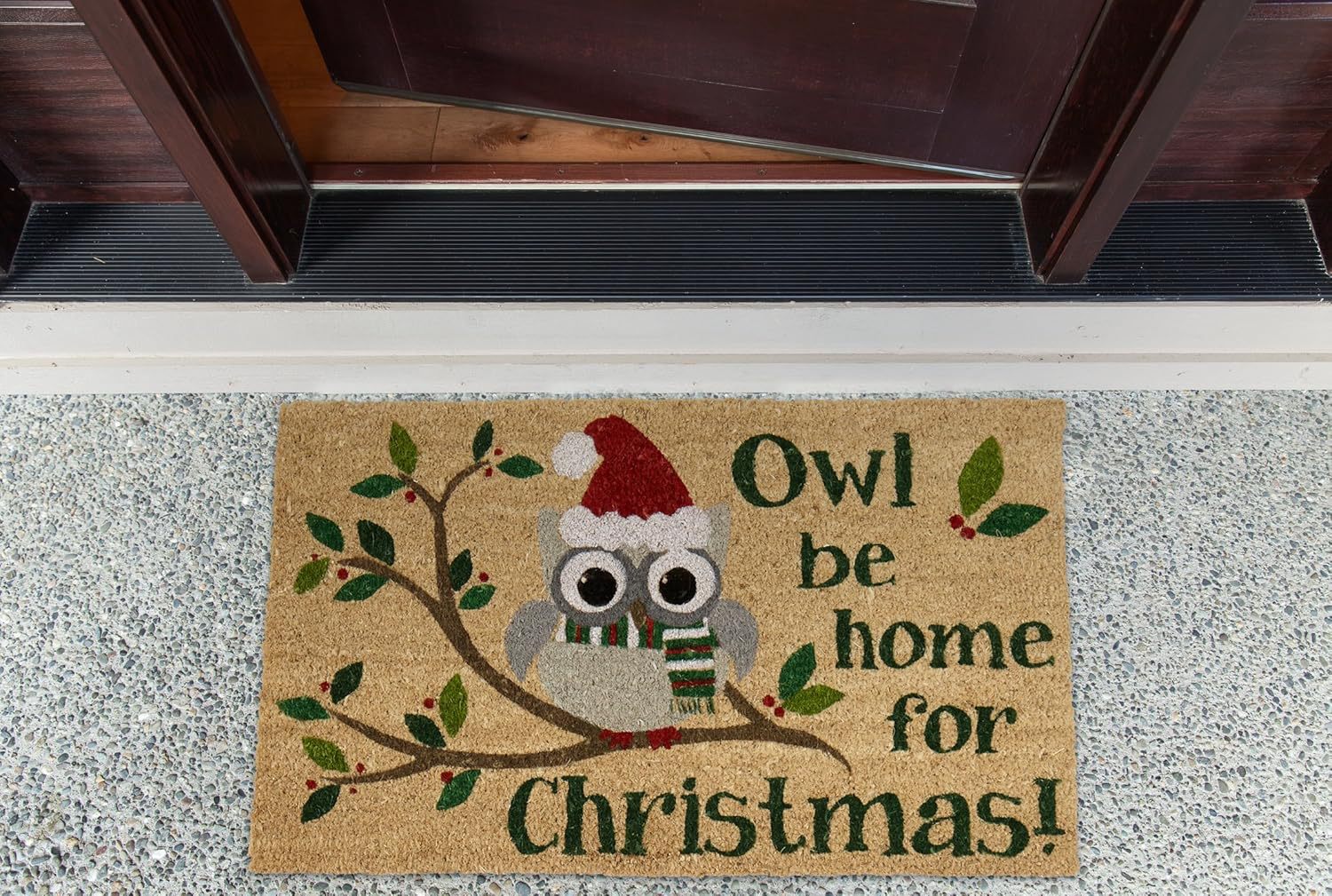 Amazon Hot Selling Christmas Eve Crystal Velvet Floor Mat Home Kitchen Entrance Door Mat Comfortable Dirt Resistant Easy Care