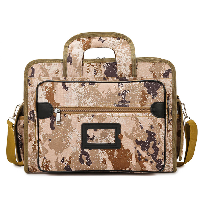 Bolso táctico al aire libre de tendencia maletín portátil resistente al desgaste de gran capacidad multicapa de almacenamiento de un solo hombro bolso de computadora portátil