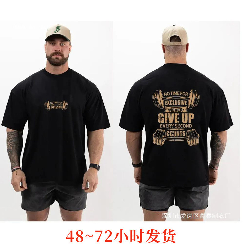 T-Shirt CBUM Muscle 2024 Gym Knitwear Men Thaage Men's Summer Gym