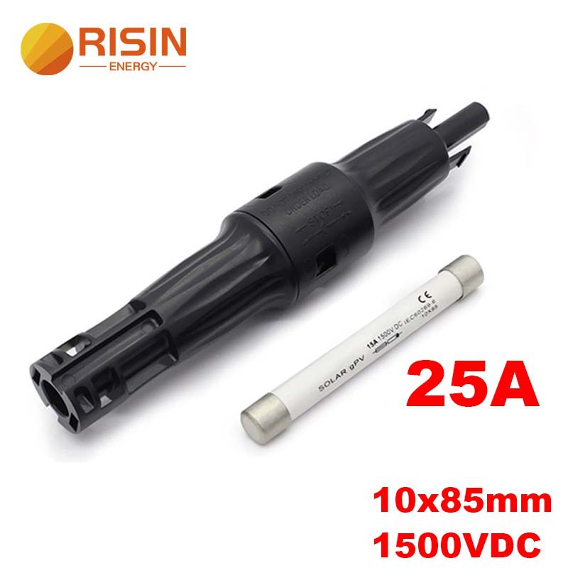 25A 10x85mm 퓨즈 + 1500V 커넥터