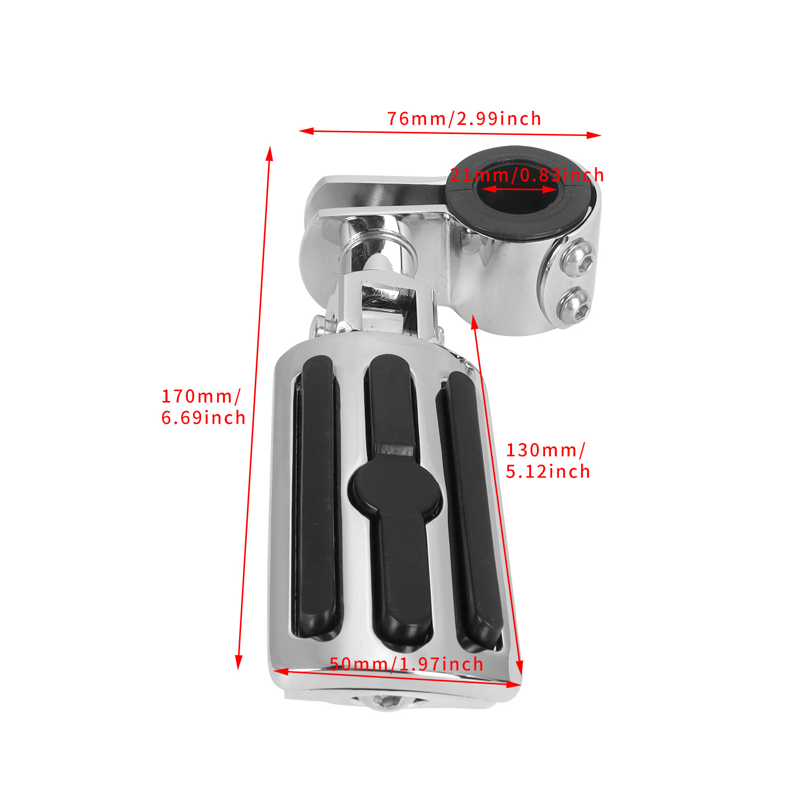 Suitable for Harley Road King Street Glide Modified Aluminum Alloy Footrests Motorcycle Modification Parts