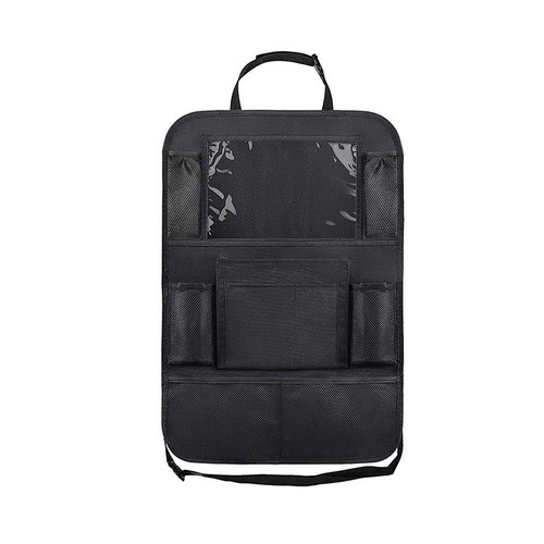Temu Amazon cross-border bestseller Car multi-function seat storage bag Car seat back organizer bag anti-kick pad