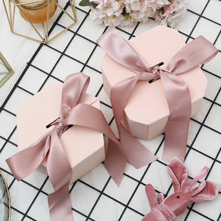 Octagonal Gift Box Valentine's Day Gift Box Wedding Box Octagonal Box Cosmetic Lipstick Packaging Box