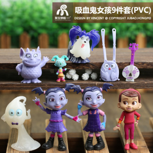 Hand-made cartoon blind box vampire girl Vampirina bat girl toy doll hand-made model cake