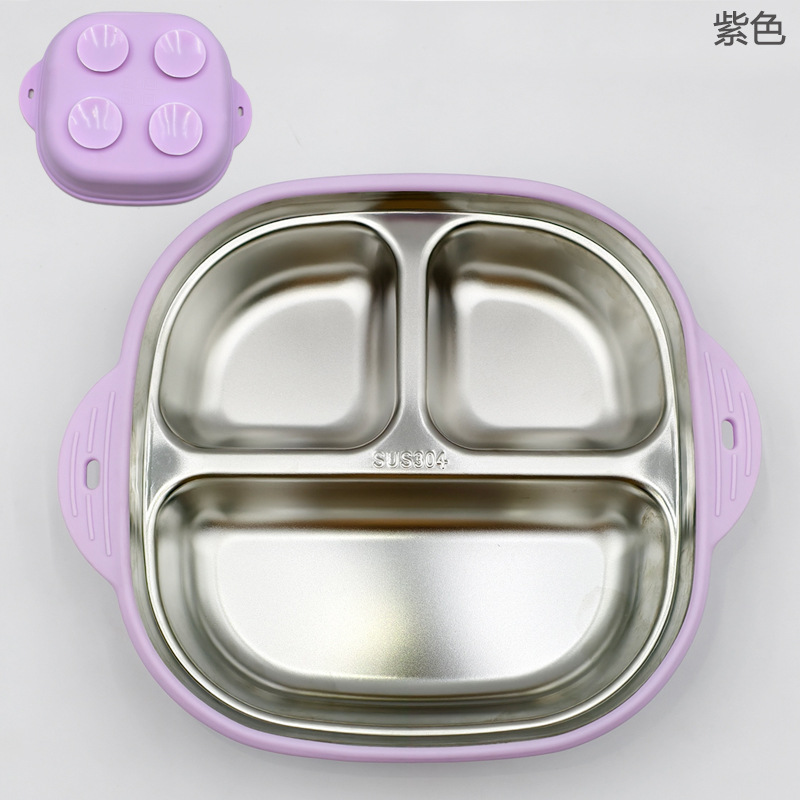 보라색/이중 이어 플레이트+스테인리스 스틸 라이너