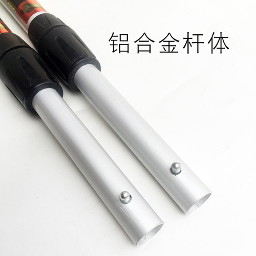 Manufacturer wholesale black square aluminum alloy telescopic rod fish fishing aquarium fish tank fishing net portable fish copy net