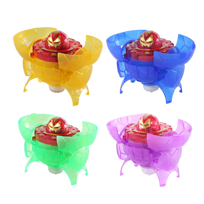 Mecha infantil deformado giroscopio de fútbol luminoso giroscopio deformado novedoso juguete de descompresión creativo