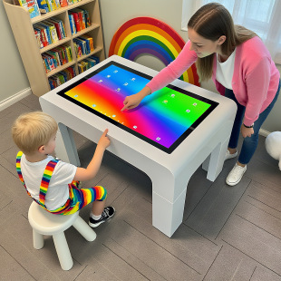 Ce Certified Cross-Border 32inch Touch Coffee Table Children's Game Touch Table Teaching Entertainment Multimedia Exhibition Hall School