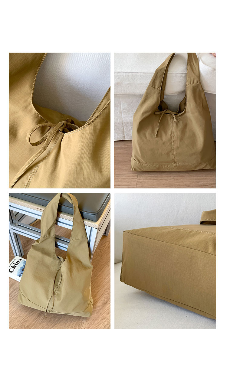 Commuting large-capacity nylon fabric bag for women, 2025 new style casual and versatile single-shoulder bag, fashionable tote bucket bag Application Scenario