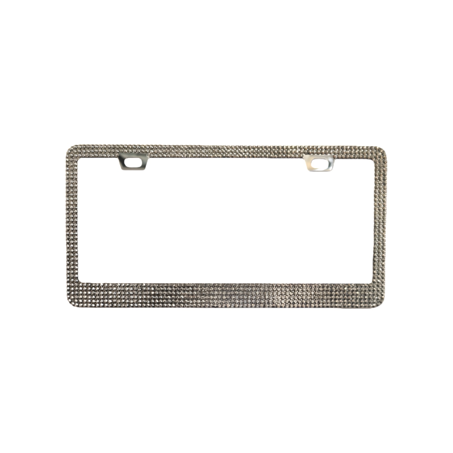 License plate holder/license plate holder | Other Rhinestone Metal Square - mineral-silver