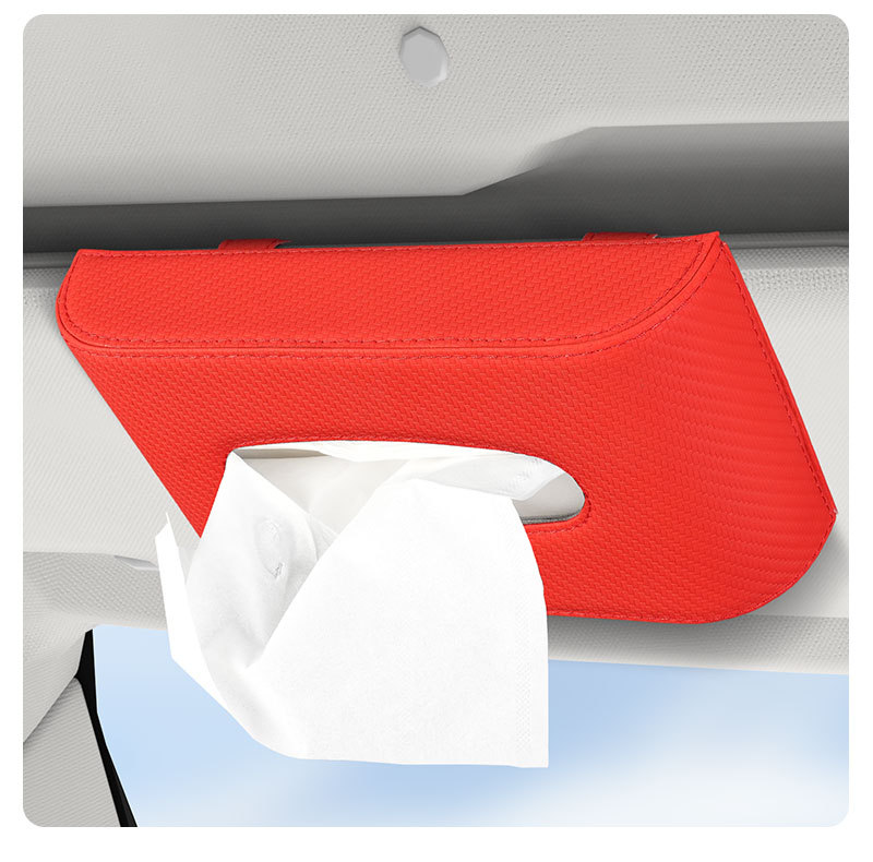 Simple Car Accessories Desktop and Hanging Car Tissue Box Car Tissue Holder Sunroof Drawer Creative and Convenient