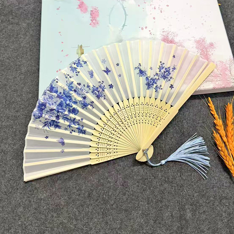 Abanico plegable de estilo antiguo - Para hombre/mujer, abanico de baile clásico, accesorio para fotografía de trajes antiguos/Hanfu, abanico plegable hecho a mano al estilo chino