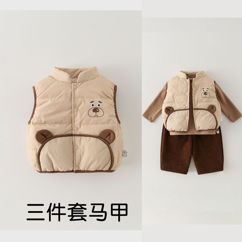 婴幼儿秋冬新款宝宝羽绒马甲衣服新国标轻薄羽绒90白鸭绒马夹外套|undefined