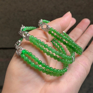 Jin Yutang Xinjiang Hetian Jade DIY Jasper Bracelet Natural Light Brand Color Ice Bottom Bright Color Uniform Jade Fine