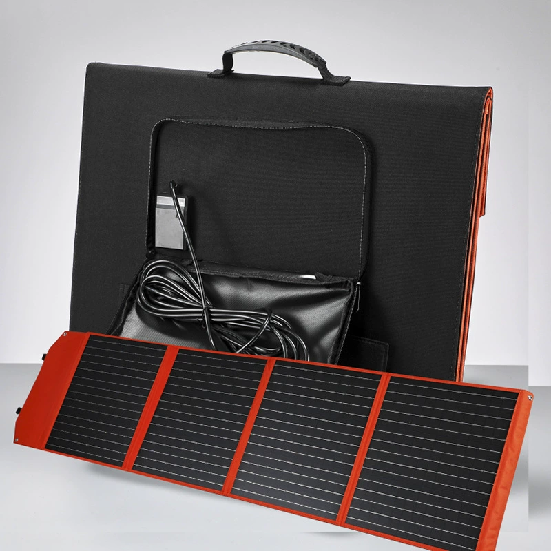 Складная солнечная зарядная панель 120 Вт, портативная фотоэлектрическая электростанция, уличная солнечная складная сумка для кемпинга на колесах