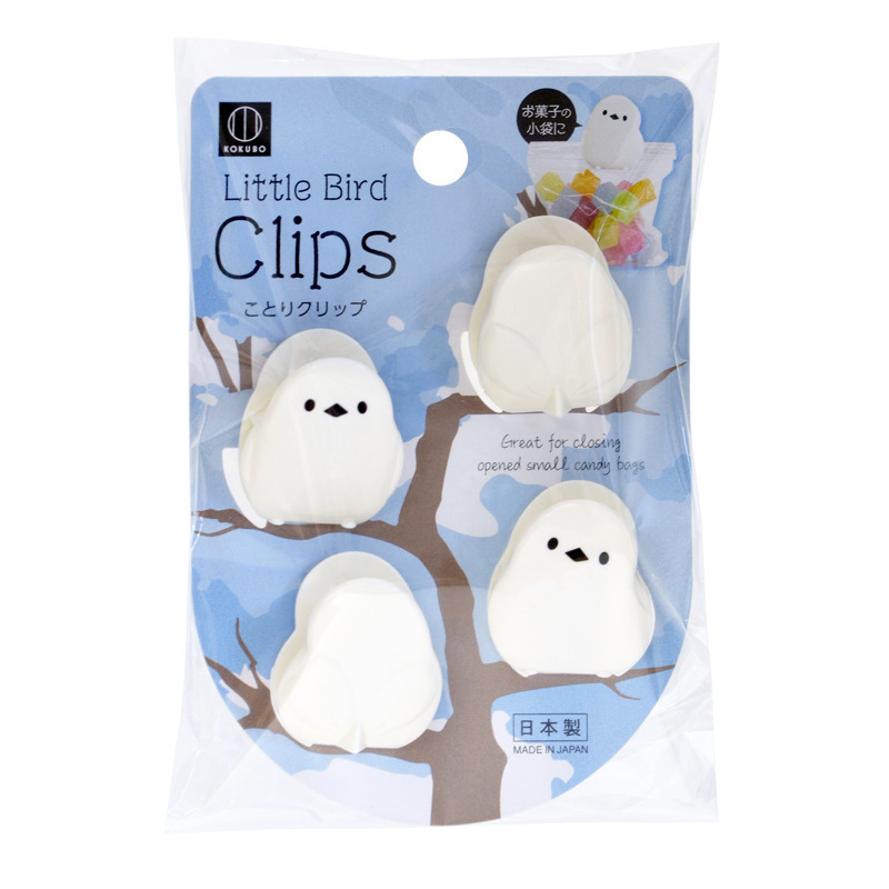 日本輸入kokuboかわいいシールクリップキッチン食品袋シールクリップスナックポテトチップス粉ミルク防湿クリップ|undefined