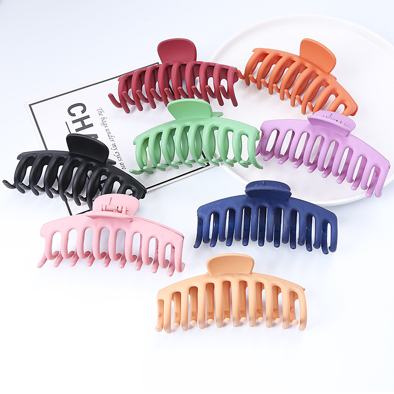 fashion simple frosted texture hair accessories large exaggerated keel clip personality headdresspicture1