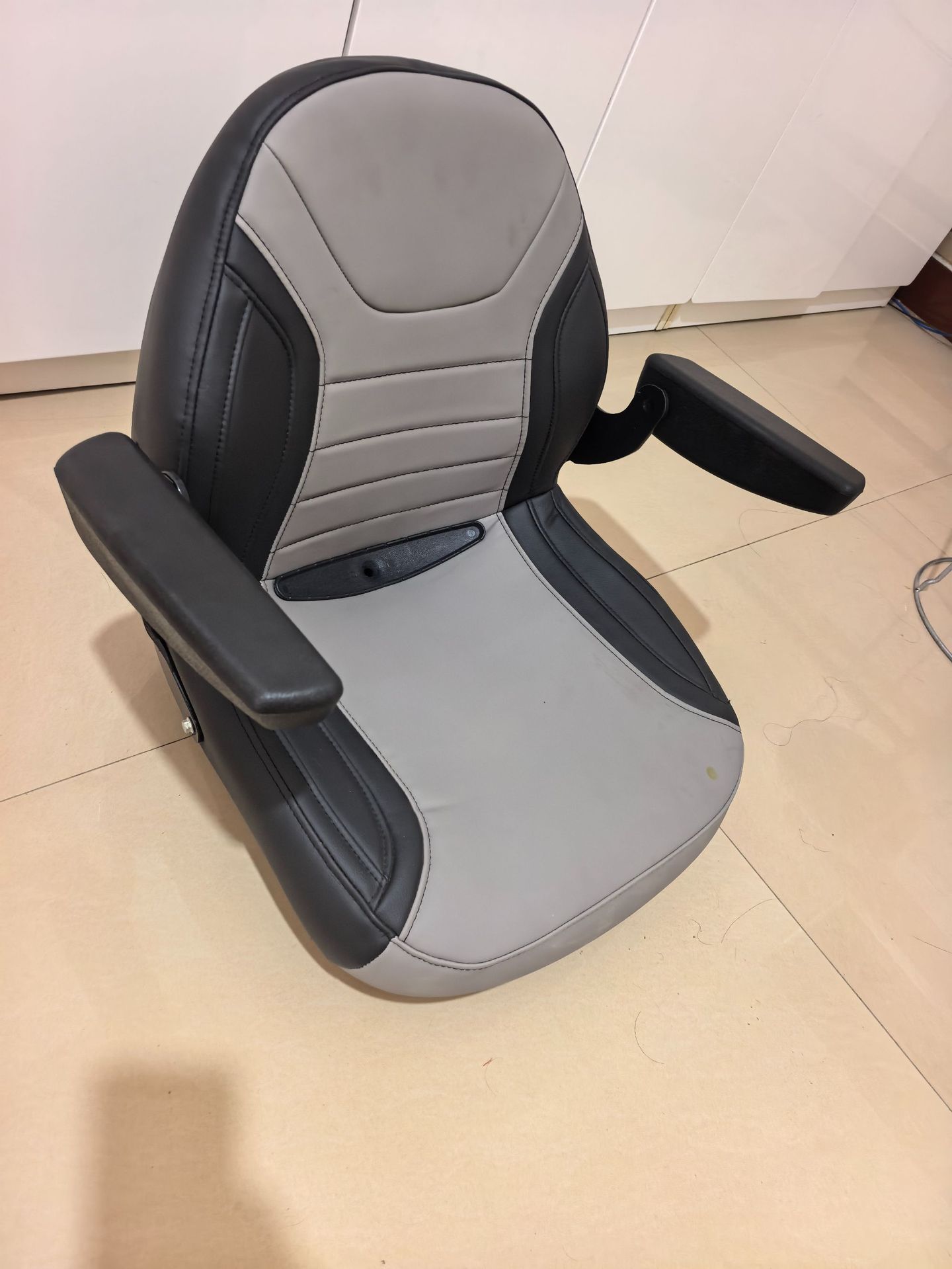 Lawn mower seat assembly is suitable for garden and agricultural machinery vehicles and is a universal type of seat